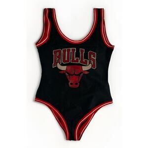 Chicago Bulls Swimsuit Women’s Small – NBA One Piece Bathing Suit Leotard